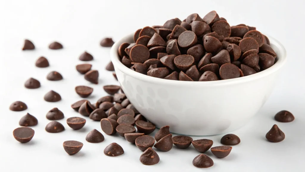 Bol de pépites de chocolat