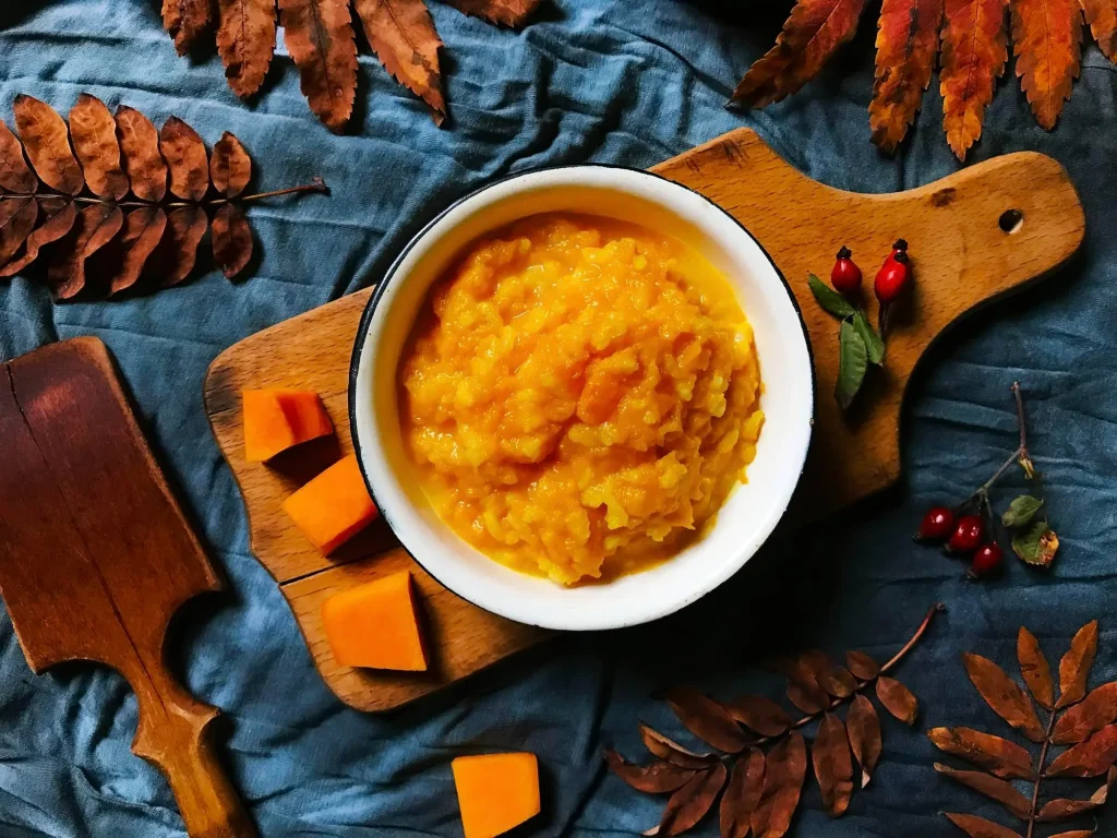 Bol de purée de potiron