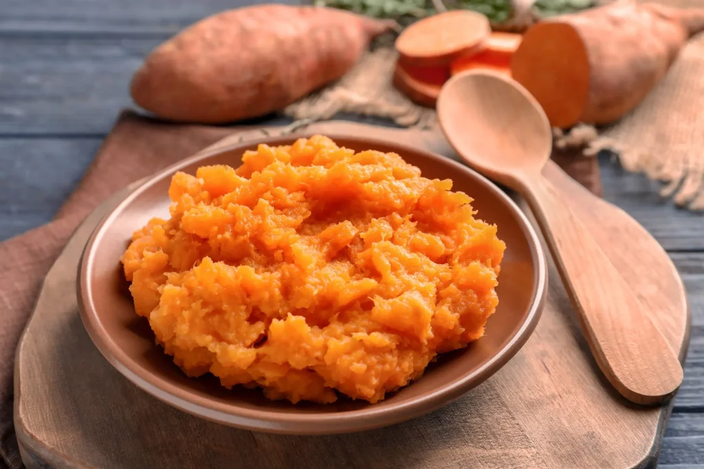 Purée de patate douce