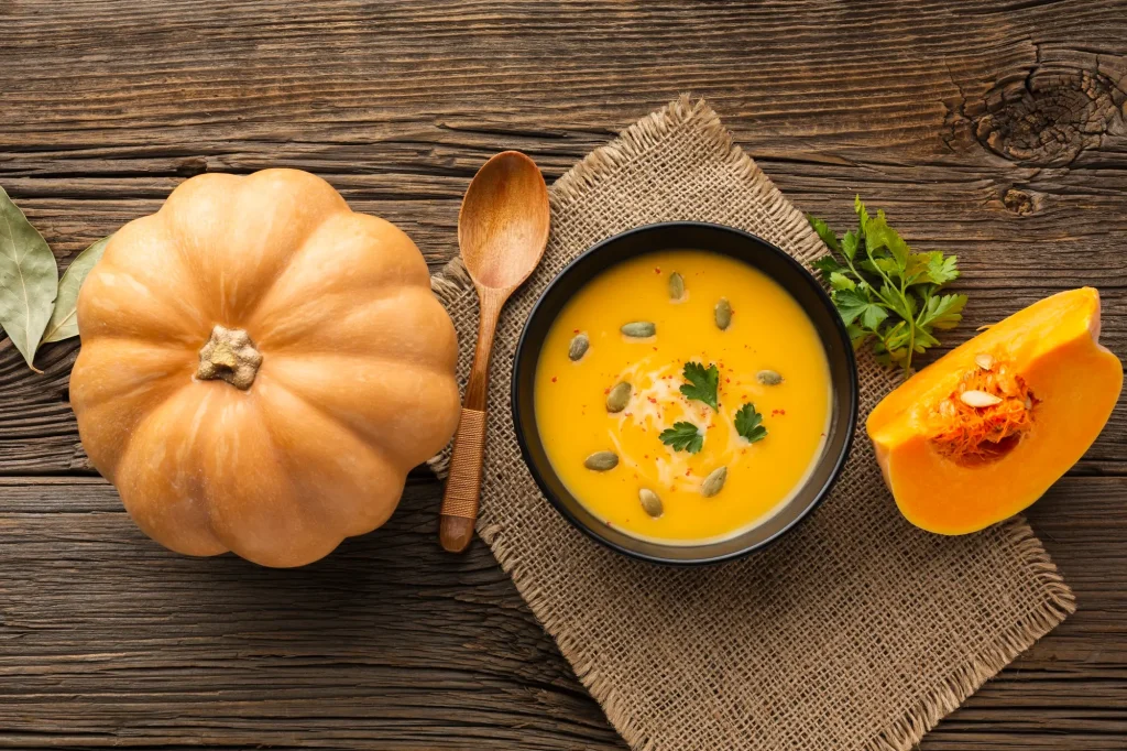 Bol de soupe de citrouille