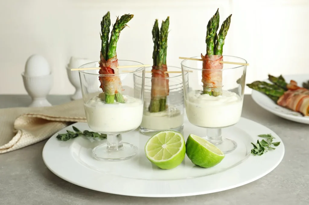 Verrine d'asperges