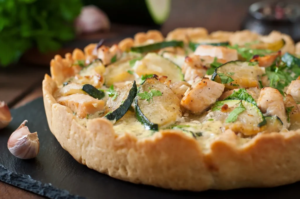 Tarte à la courgette et au chèvre