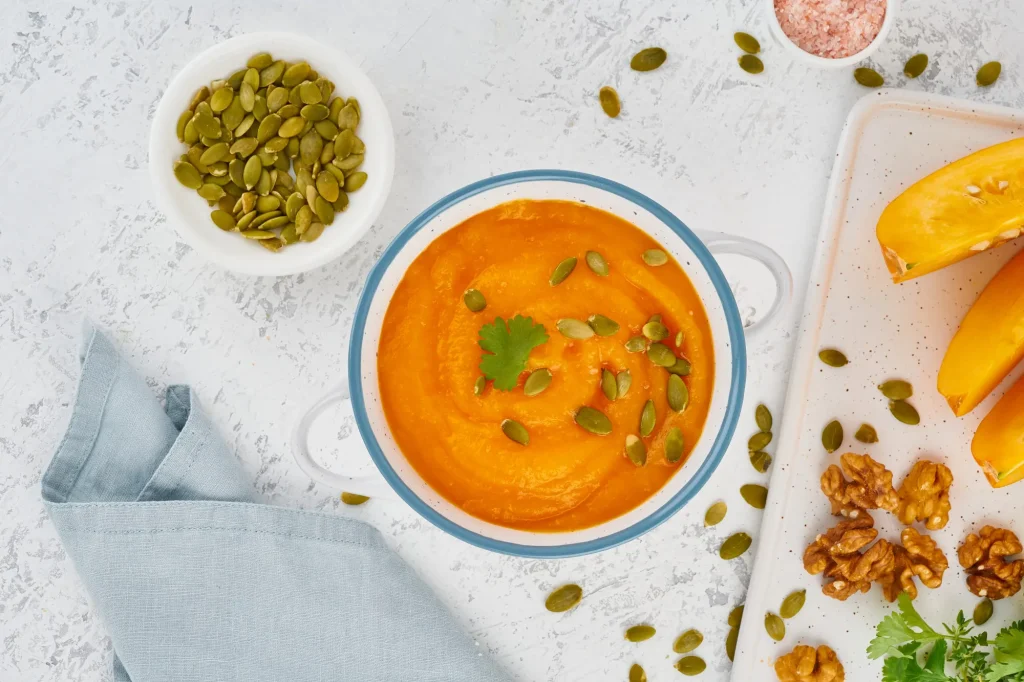 Bol de velouté de potimarron