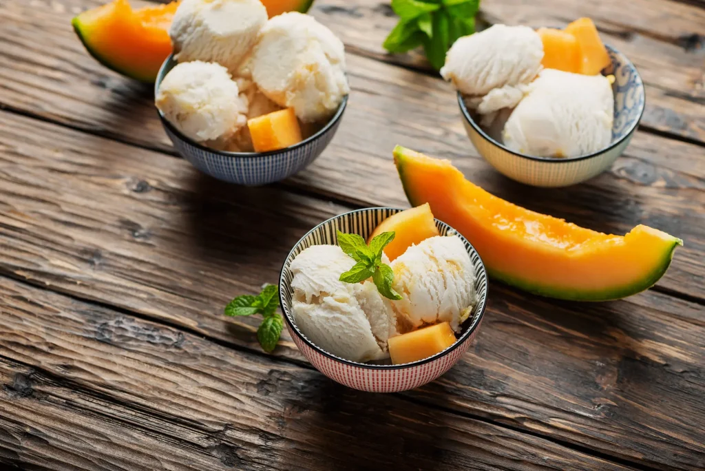 Glace au melon au Thermomix
