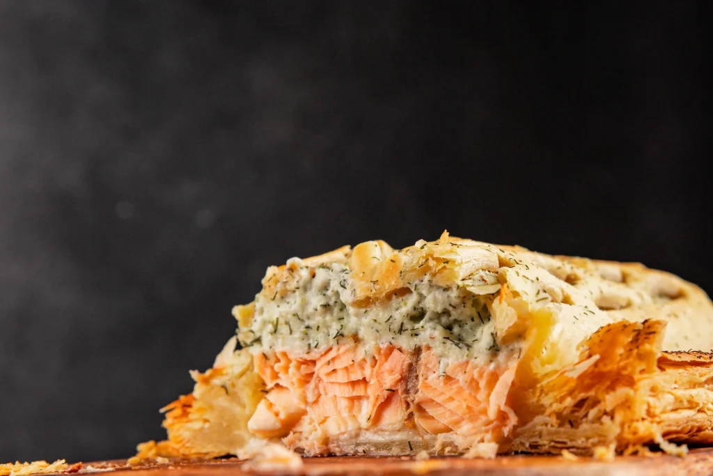 Feuilleté saumon et poireaux au Thermomix