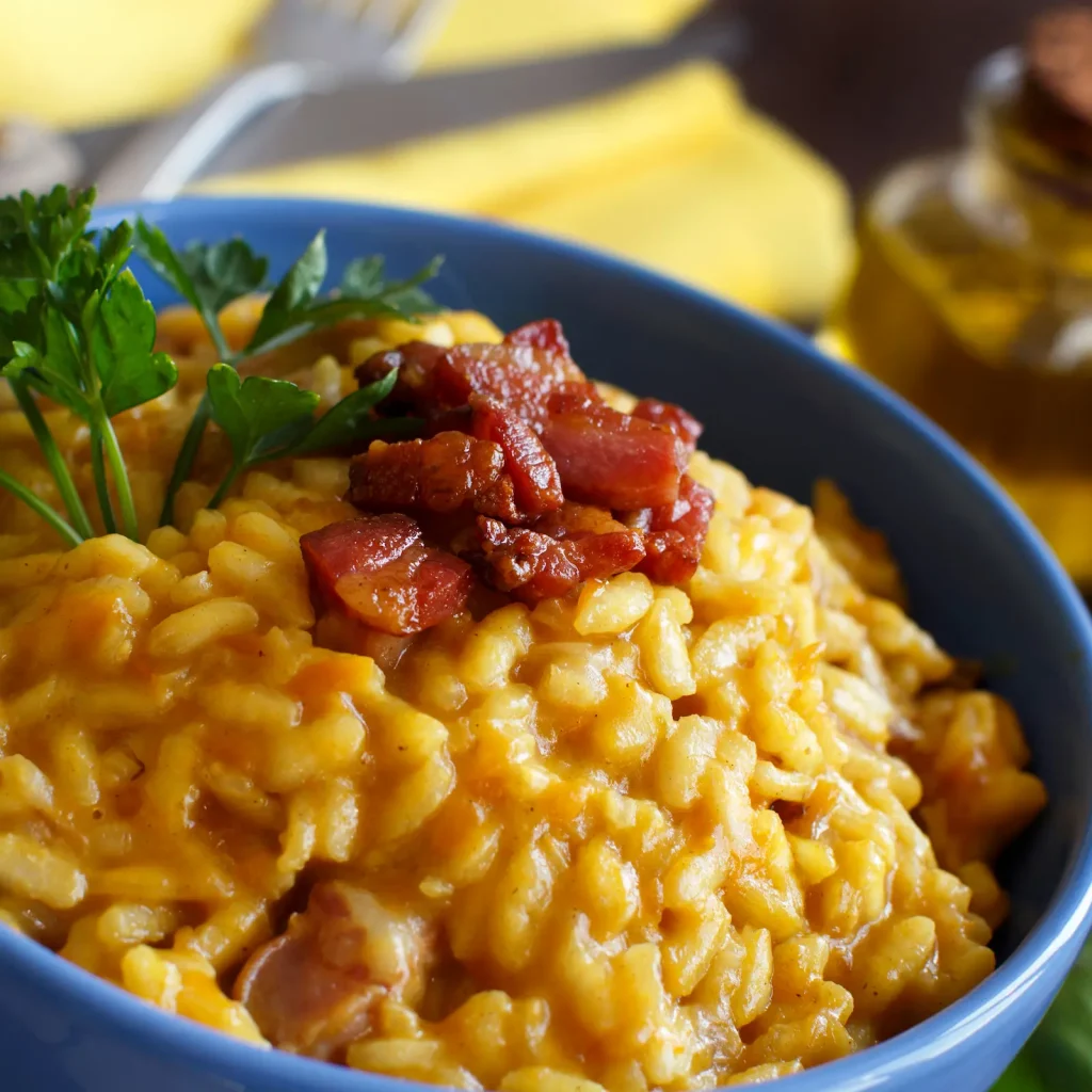Risotto aux lardons au thermomix